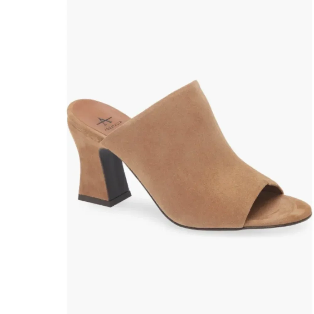 NEW Aquatalia Carmina Suede Mule Sandals - Picture 4 of 10